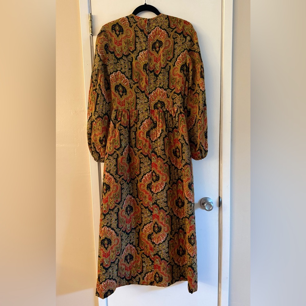 Vintage 70’s Paisley Corset Maxi Dress - Picture 2 of 10
